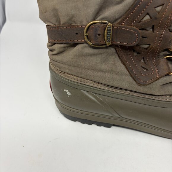 Vintage Sorel women's winter boots 11 faux fur - Picture 2 of 10